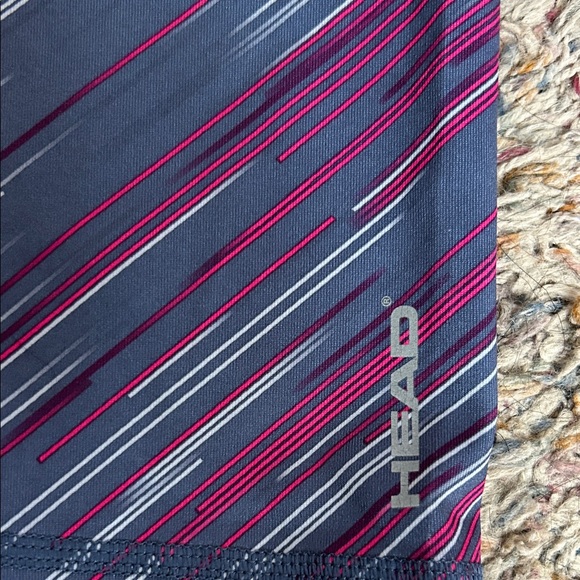 Head Women's Capris Gray with White and Pink Stripes - Picture 4 of 4